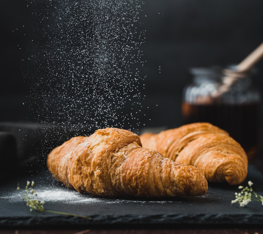 Fresh croissants