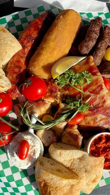 Mixed grill and breakfast platter at Joy Foods